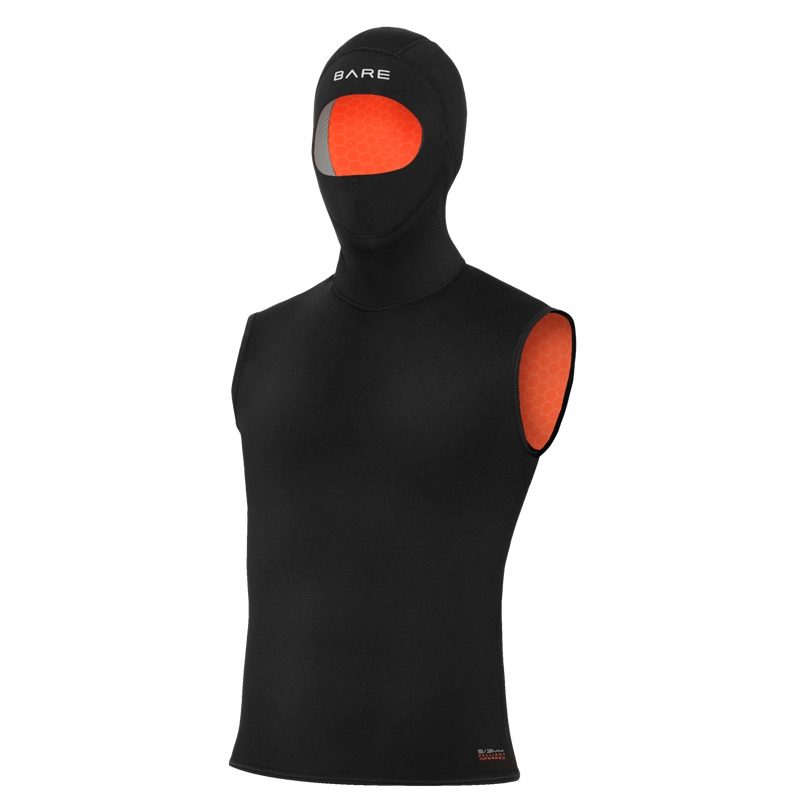 Ultrawarmth Hooded Vest Male 5/3mm